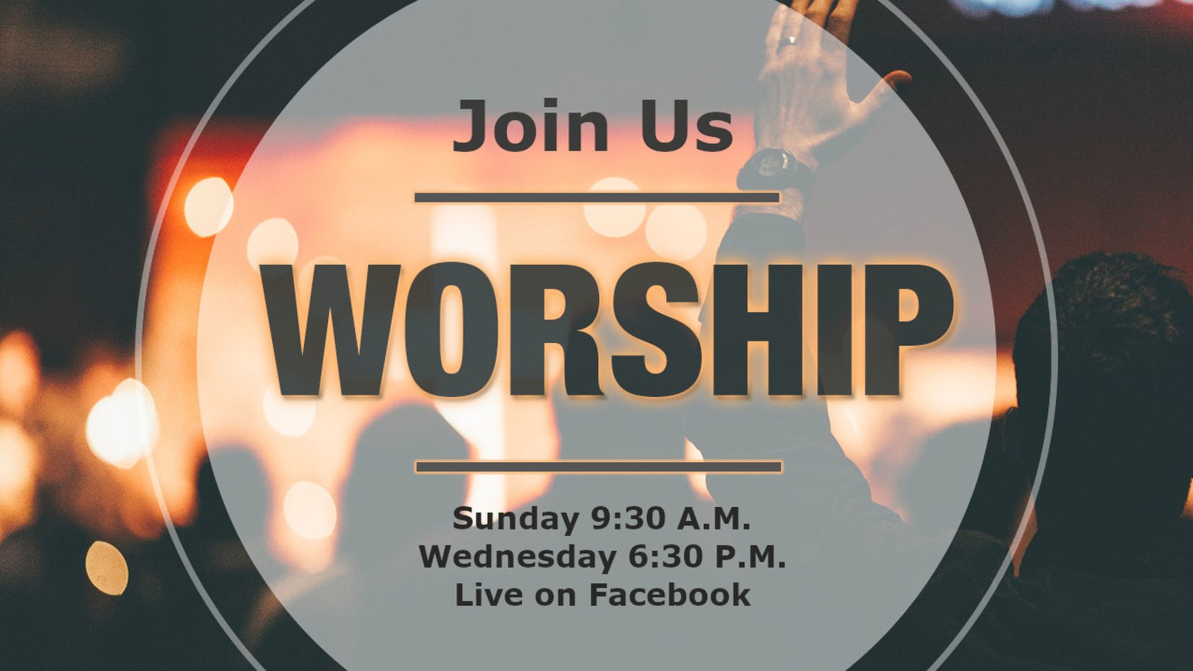 Worship with us!